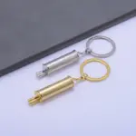 3D Metal Exhaust Tail Pipe Muffler Keychain Keyring - A Must-Have Accessory for Auto Enthusiasts