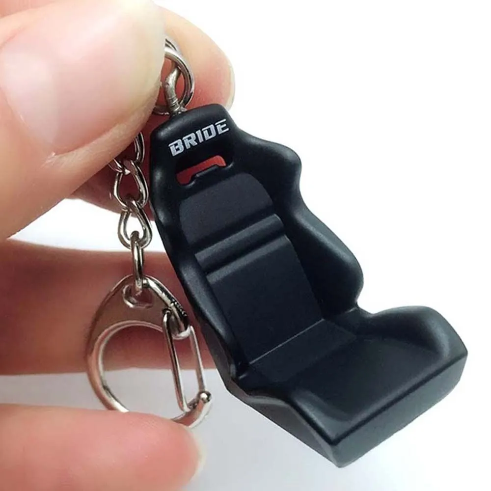 Bride Mini Car Racing Bucket Seat Keychain Keyring - Perfect Car Keychain