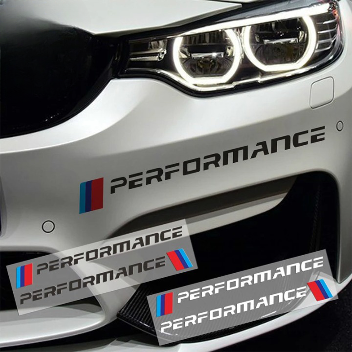 BMW M-Sport M Performance Decal Sticker 2pcs - Stealth Car Accessories