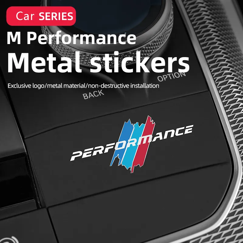 Enhance your BMW's interior with our BMW M-Sport M Performance Metal  Interior Decal Stickers. Easy to install, stylish, and protective.