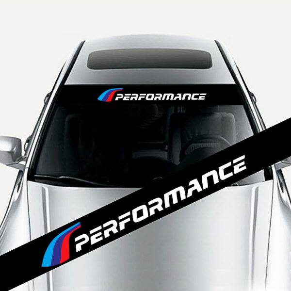 BMW M-Sport M Performance Windshield Windscreen Sun Strip Decal Sticker ...