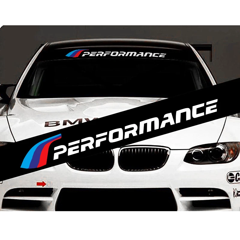BMW M-Sport M Performance Windshield Windscreen Sun Strip Decal Sticker -  Stealth Car Accessories