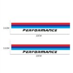 BMW M-Sport M Performance Wing Mirror Decal Stickers 2pcs