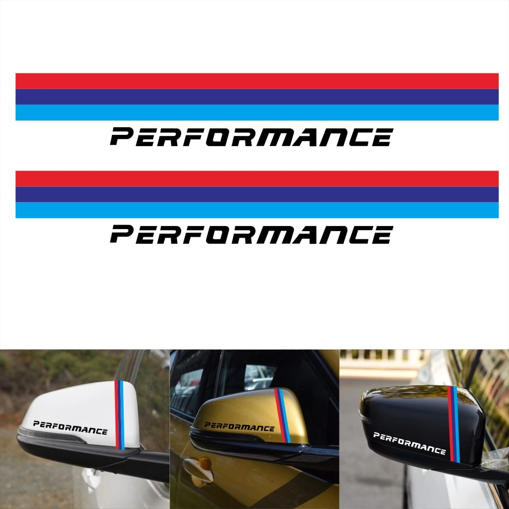 4x BMW Tuning M Performance Aluminum Emblem Sticker Sticker Symbol