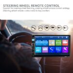 Double Din 7 Inch HD Touch Screen Stereo With Bluetooth, USB, Aux, SD & Rearview Camera