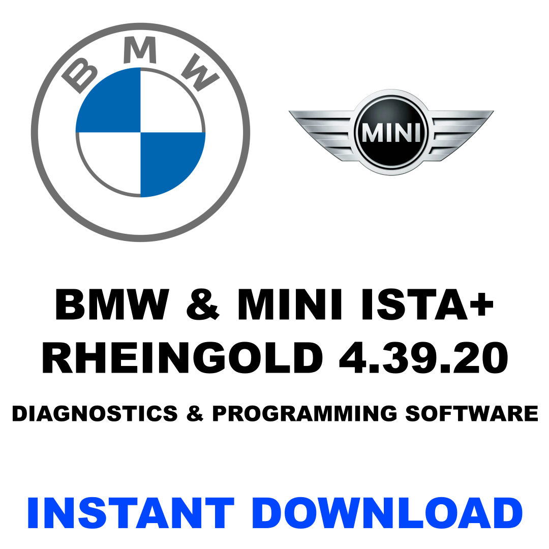 BMW ISTA+ Rheingold 4.39.20 Dealership-Level Diagnostics & Programming Software for BMW & Mini Vehicles | Instant Download
