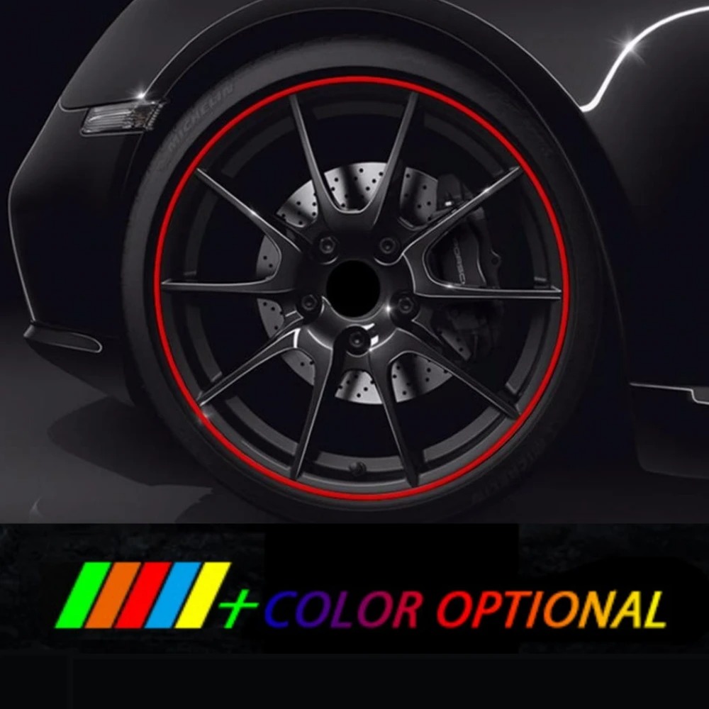 Enhance Your Wheels: 8M Bright Matte Wheel Rim Protector Strip - Ultimate Tire Protection and Style!