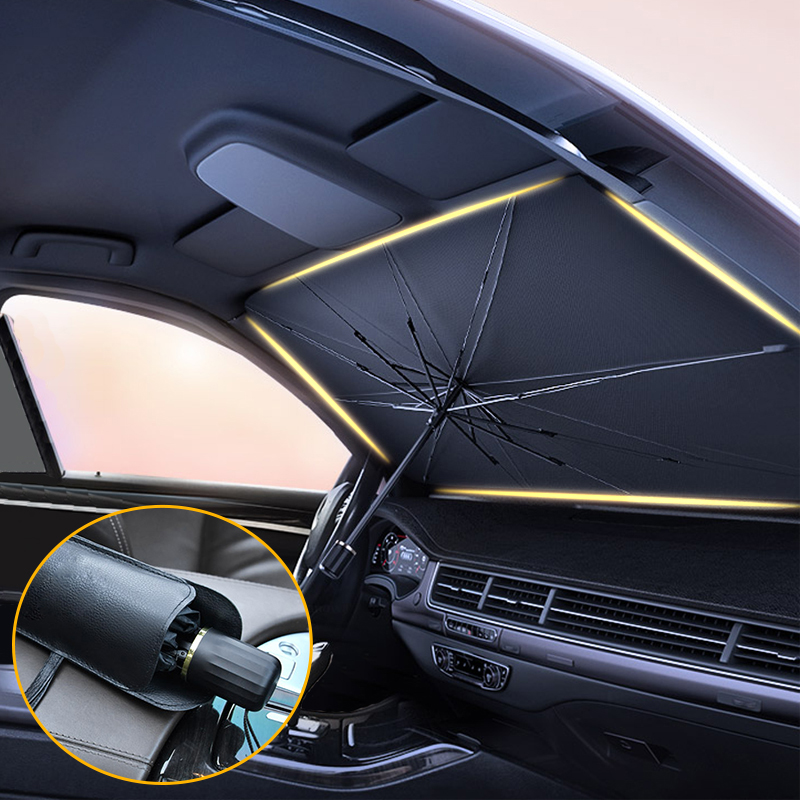 Car Interior Sunshade Protector - Windscreen Umbrella for All-Season Comfort
