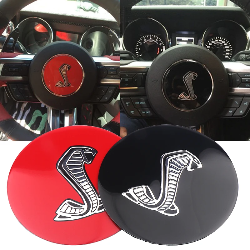 Ford Mustang Shelby Cobra 3D Metal Steering Wheel Emblem