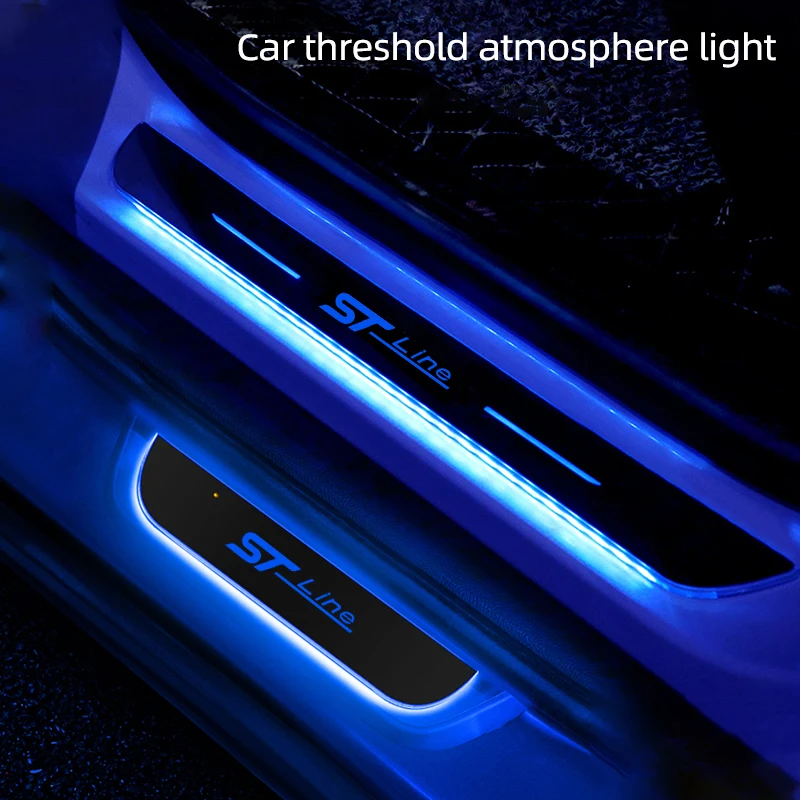 Wireless LED Car Scuff Plate Pedal Light