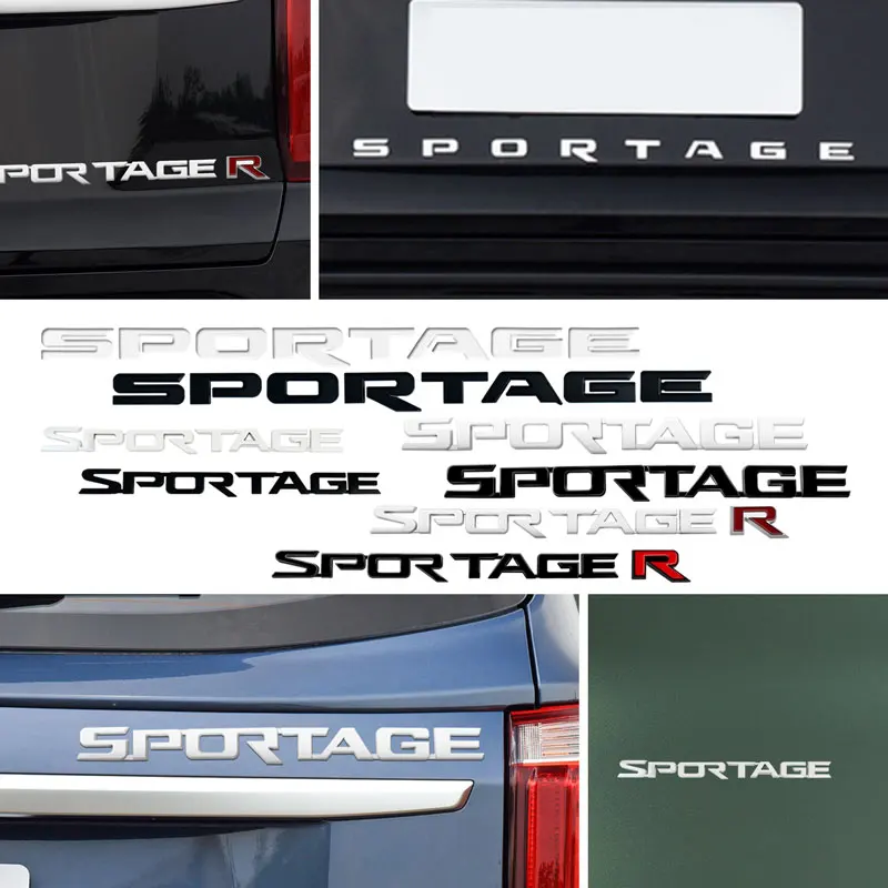 Sportage R Car Letter Logo Sticker
