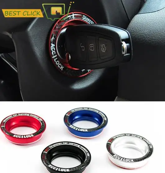 Aluminum key switch ring cover for Ford Focus