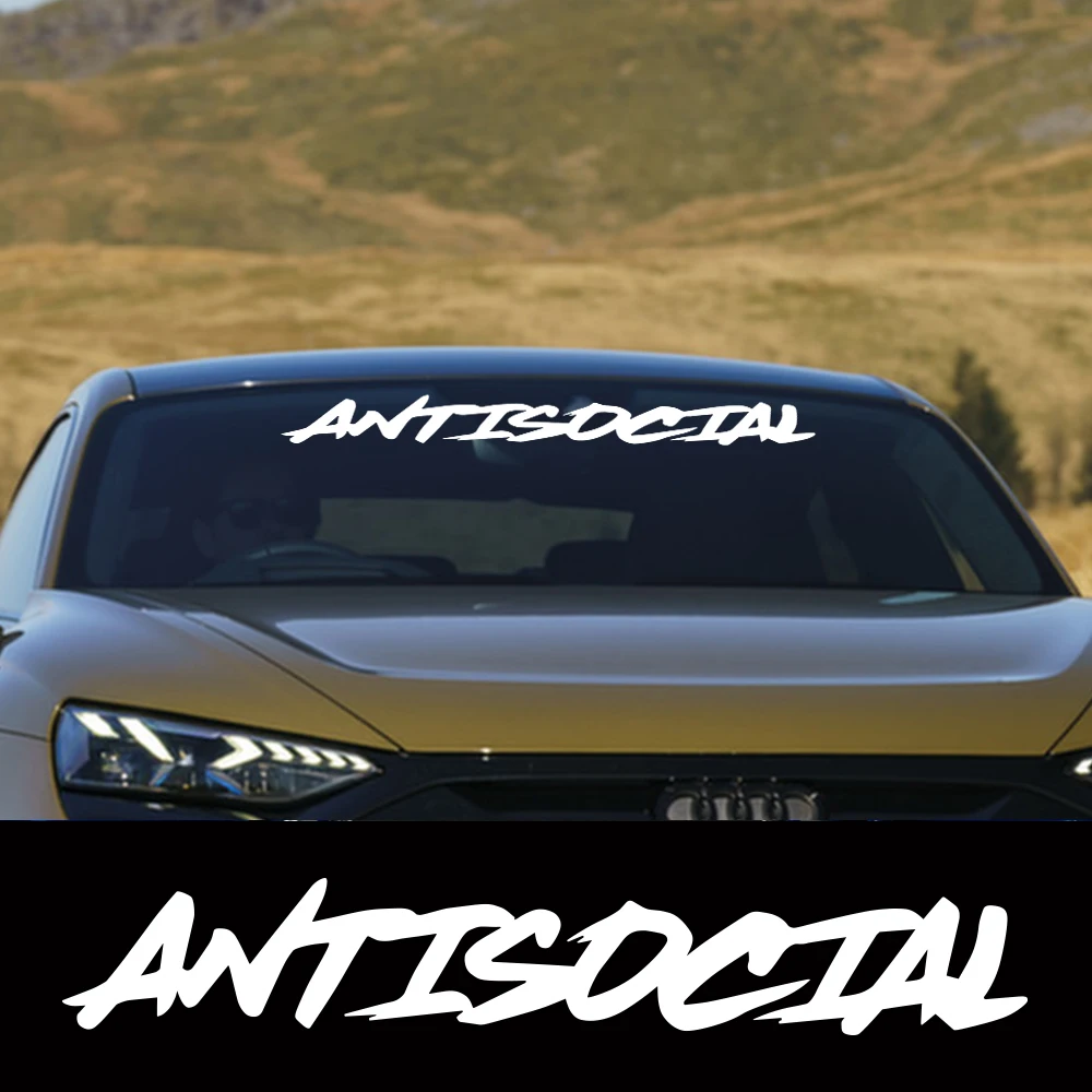 Car Windshield Sticker Antisocial