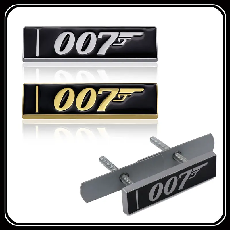 Agent 007 Emblem Car Body Grille Sticker
