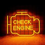 Car Check Engine Neon Light
