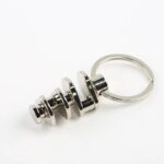 Crankshaft 3D Rotatable Keychain