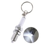 LED Flashlight Car Spark Plug Keychain