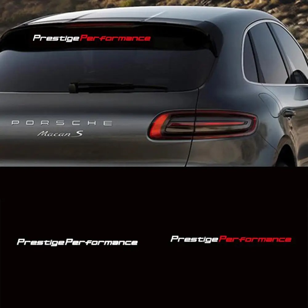 Prestige Performance Universal Windscreen Windshield Side Decal Sticker - Enhance Your Ride Stealth Car Accessories