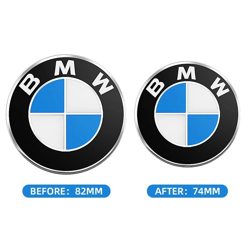 BMW replacement badge emblem 74mm + 82mm